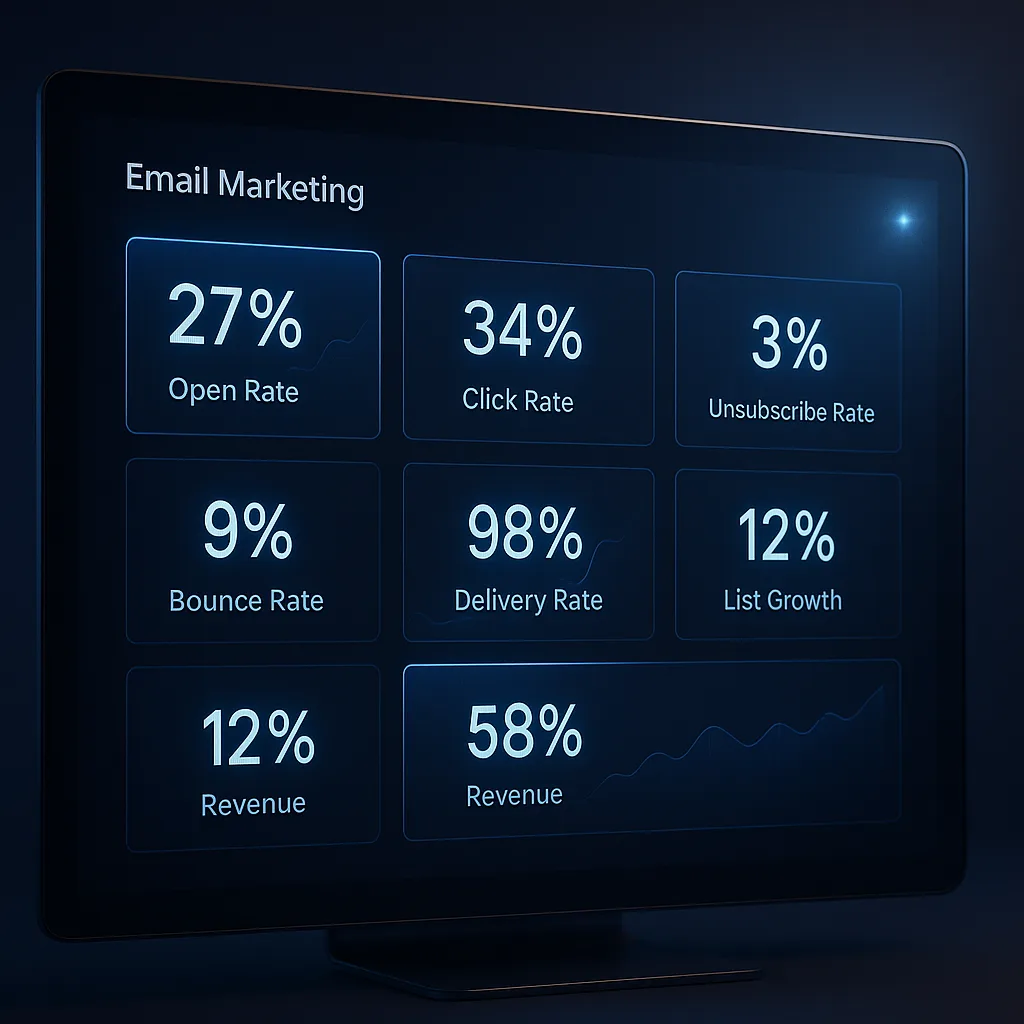 E-Mail Marketing KPIs 2026: 7 Kennzahlen + Formeln